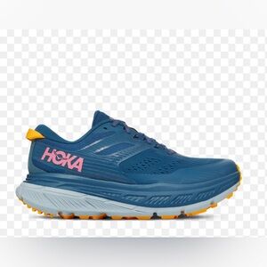 Hoka Stinson ATR 6 Navy and Pink Athletic Shoes